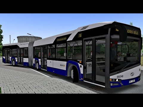 Видео: Solaris Urbino 18 обзор Рижского автобуса на карте Liepaja OMSI 2