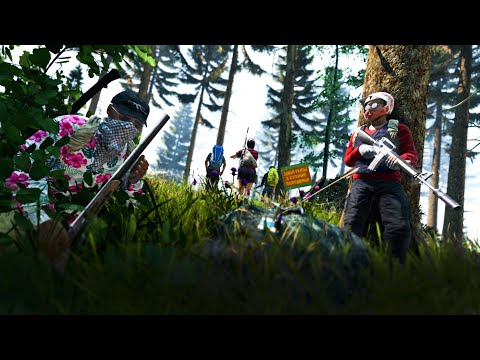 Видео: Наткнулись на несколько сквадов в лесу. Взламываем базы - DayZ
