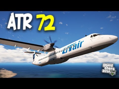 Видео: ATR 72 (АТР 72) - ГТА 5 МОДЫ (GTA 5 MODS) БЫСТРЫЙ САМОЛЕТ В ГТА 5
