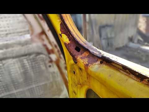 Видео: Кузовні роботи VW T3 - Епізод 121 - Переварюю гниль правого кута вікна ляди