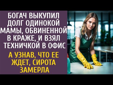 Видео: Богач выкупил долг одинокой мамы, обвиненной в краже, и взял техничкой… А узнав что ее ждет, сирота…