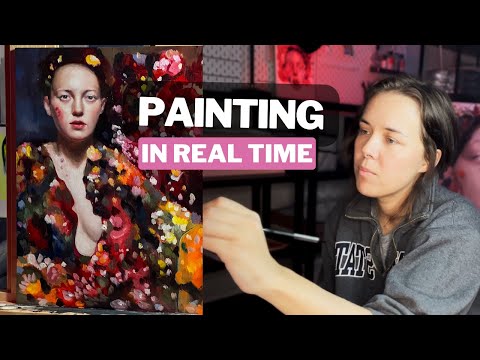Видео: Процесс рисования в реальном времени — портрет маслом