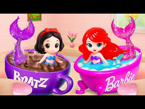 Видео: Приятного приготовления миниатюрного фантастического торта «Русалочка» 🧜🏻‍♀️ Мини-битва желейных ...