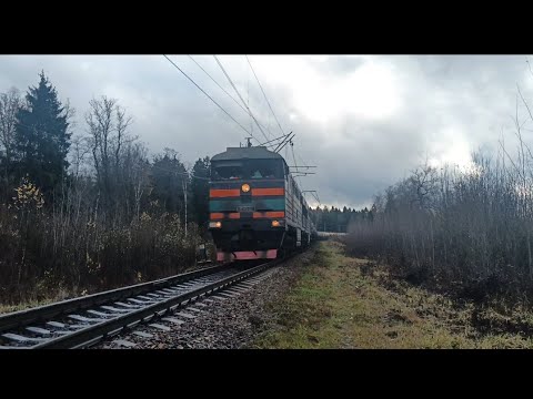 Видео: 2тэ116-952 едет с обводного по перегону пожитково-Бекасово1