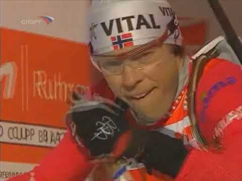 Видео: БИАТЛОН. КМ 2006-07. Хохфильцен (Австрия). Мужчины. Спринт 10 км. (Спорт). 16.12.2006.