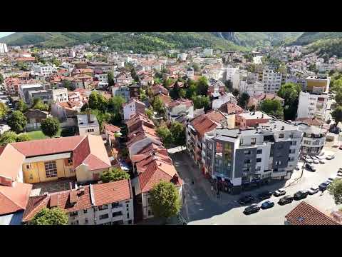 Видео: Полет над град Враца с начална точка пл  Руски