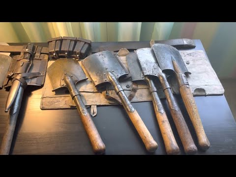 Видео: КОЛЛЕКЦИЯ ПЕХОТНЫХ ЛОПАТОК РИА и ГЕРМАНИИ.