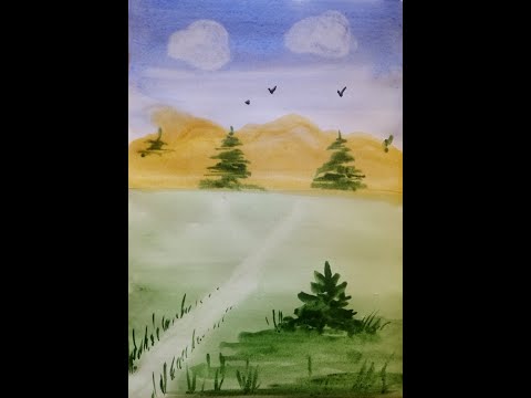Видео: "Різнобарв'я багатоголосся в мистецтві. Учбовий пейзаж. Акварель" - урок №8 для 5 класу НУШ