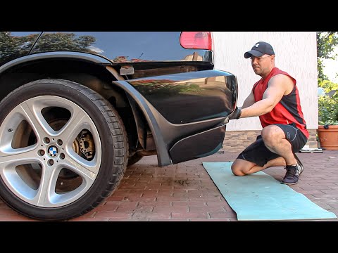 Видео: Как снять задний бампер BMW X5 E53 bumper removal