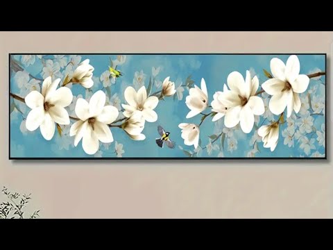 Видео: Алмазная мозаика. Распаковка. Нежный аромат магнолии 40 х120 см 