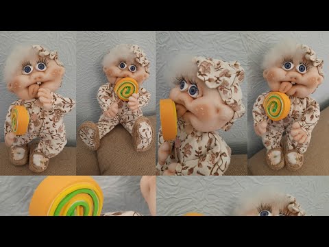 Видео: Шью куклу Сладкоежка, кто со мной? МК тёмной ниткой!