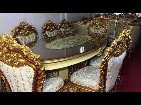 Видео: Цены на стулья золотистого цвета, журнальные столики, табуреты, винные бары, кровати в Лагосе и ш...