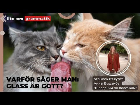 Видео: Продвинутый шведский. Varför säger man "glass är gott"?
