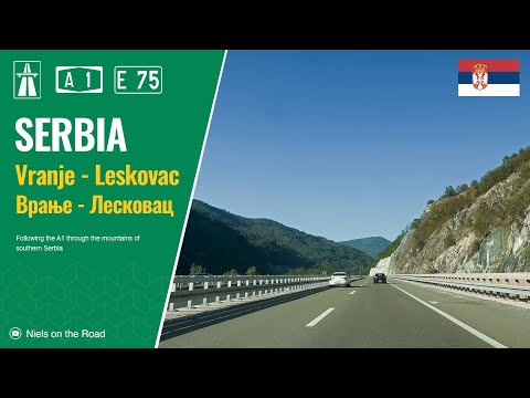Видео: Driving in Serbia: Autoput A1 E75 from Vranje to Leskovac / Врање - Лесковац