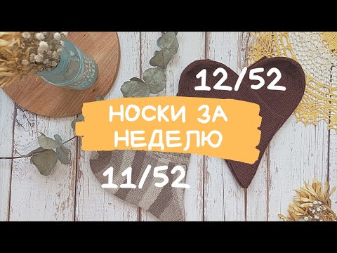 Видео: НОСКИ ЗА НЕДЕЛЮ | Носки family look - кофе с шоколадом | Пряжа из Троицка "Водопад" | 11, 12/52