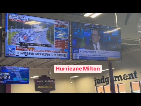 Видео: 🔴 ураган Milton еще в Мексиканском Заливе 🔴 вода есть бензин в наличии Florida ISA October 8, 2024