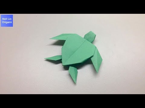 Видео: Как сделать черепаху из бумаги. Оригами черепаха (Origami turtle tutorial)