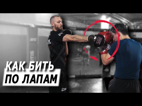 Видео: Как правильно бить по лапам / Прямые и боковые удары