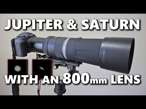 Видео: Юпитер и Сатурн с объективом 800 мм — Canon EOS R7 и RF 800mm f/11