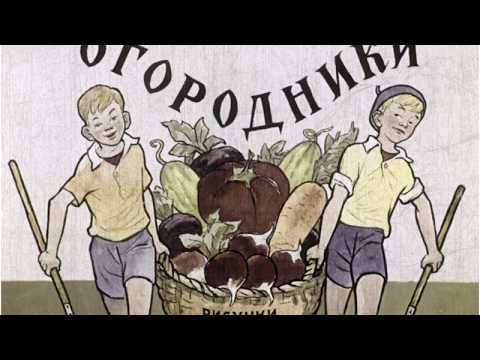 Видео: Огородники  Николай Носов  Озвученный диафильм