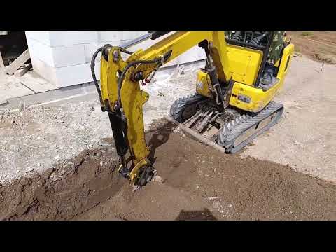 Видео: Миниэкскаватор в работе Rippa R319