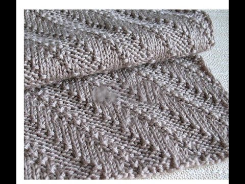 Видео: МК. Мужской шарф спицами ,красивым узором.Очень легко и просто.