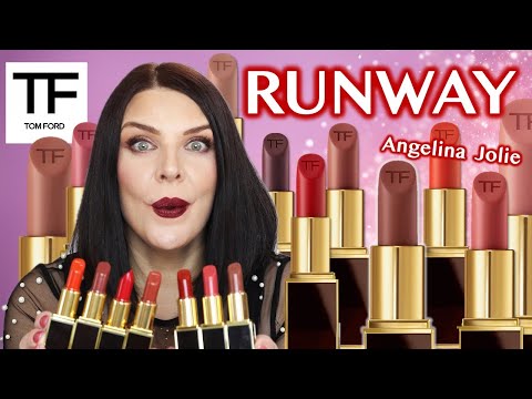 Видео: ВСЕ помады Tom Ford от Angelina Jolie Runway | Обзор, образцы 😱