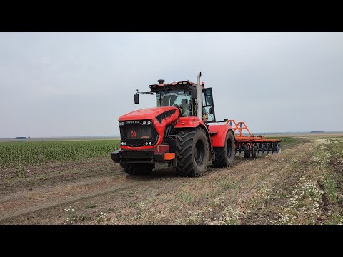 Видео: Трактор кировец К 742 МСт, БДТ 6 ПР.  РАБОТА с Trimble GFX 750 (Сезон 2021)