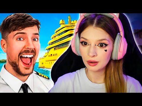 Видео: Яхта за $1 vs $1,000,000,000 MrBeast Реакция