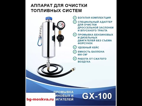 Видео: Небольшой обзор набора для промывки топливных систем GX 100
