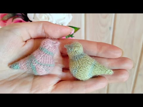 Видео: #свяжемвместе. Птичка спицами 🐦