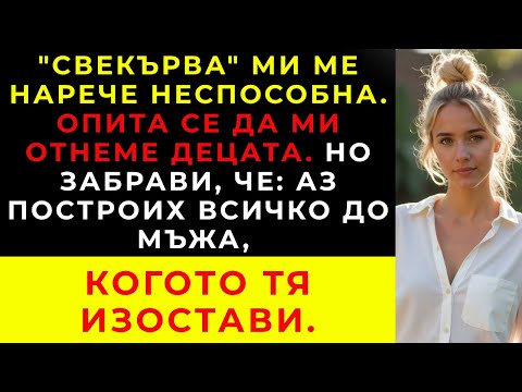 Видео: След смъртта на мъжа ми свекърва ми искаше децата, но завещанието я изненада.