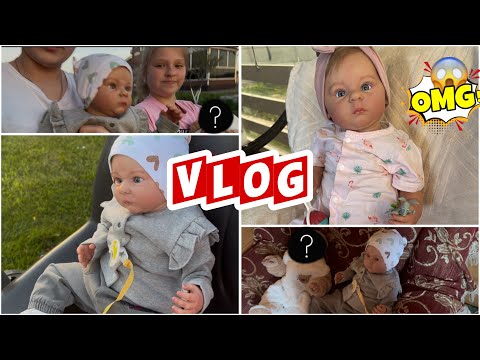 Видео: Vlog: У Любы появился новый реборн?!😱Моника катается на тракторе?! пошли в гости! Ставим бассейн!