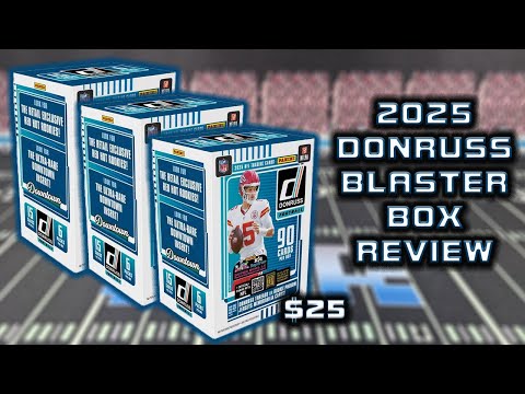 Видео: Обзор Donruss Football Blaster Box 2025! Что можно получить за 25 долларов!