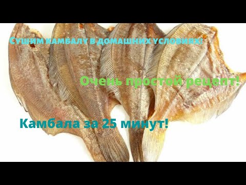 Видео: Сушим камбалу в домашних условиях. Самый простой рецепт. Сушеная камбала.Очень вкусно!