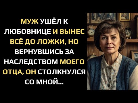 Видео: МУЖ УШЁЛ К ЛЮБОВНИЦЕ И ВЫНЕС ВСЁ ДО ЛОЖКИ, НО ВЕРНУВШИСЬ ЗА НАСЛЕДСТВОМ МОЕГО ОТЦА, ОН СТОЛКНУЛСЯ...