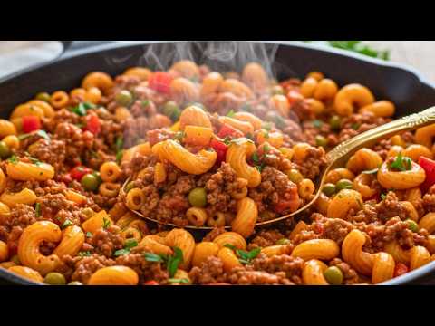 Видео: Невероятно вкусные макароны с фаршем за 15 минут! Самый простой рецепт на ужин!
