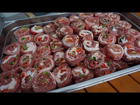 Видео: Сочный шашлык из рулетки