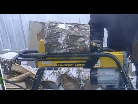 Видео: Очередной помощник в хозяйстве. Дровокол Champion LSH5001H.
