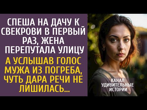 Видео: Спеша на дачу к свекрови в первый раз, перепутала улицу… А услышав голос мужа из погреба, ошалела…