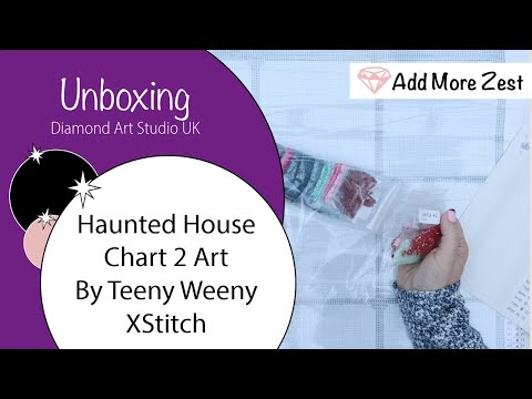 Видео: Дом с привидениями | Распаковка в студии Diamond Art от Chart 2 | Алмазная живопись