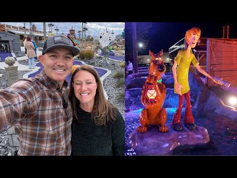 Видео: НОВЫЙ Scooby Doo Mystery Putt в Пиджен Фордж, Теннесси | Все 18 лунок днем ​​и ночью!