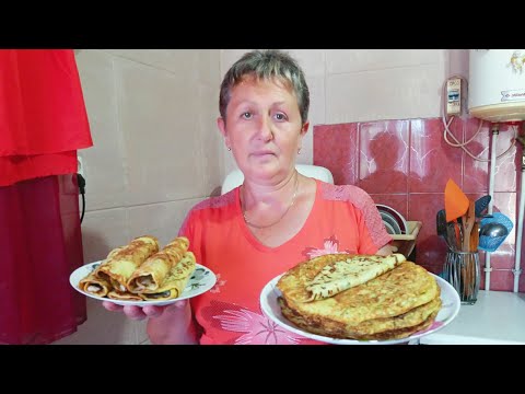 Видео: Блины рулеты из кабачков. Просто и очень вкусно !!!