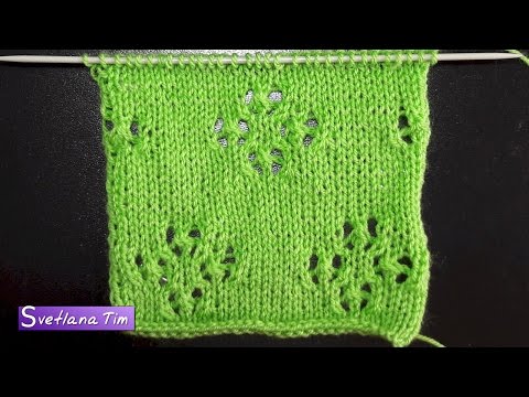 Видео: Как вязать Летний ажурный узор спицами ЦВЕТОК для вязания летних изделий / ВЯЗАНИЕ СПИЦАМИ МК № 487