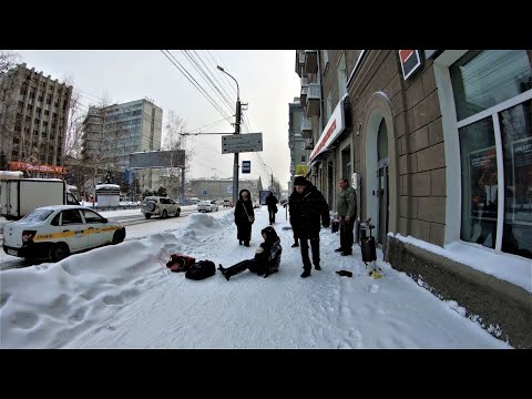 Видео: Новосибирск 4К - Предновогодняя прогулка  Площадь Калинина/ 31 декабря 2019год