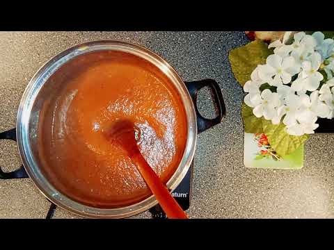 Видео: Соус из груш, сладкого перца и винограда