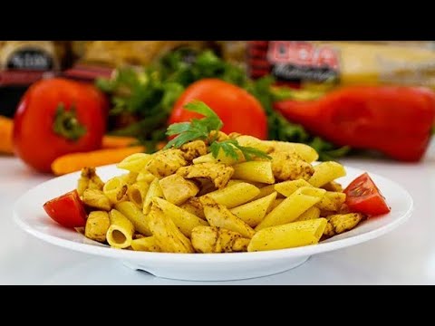 Видео: МАКАРОНЫ С КУРИЦЕЙ И ГРИБАМИ ПОД СЛИВОЧНЫМ СОУСОМ КАРРИ