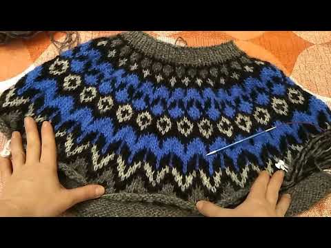 Видео: Лопапейса спицами. Подробный мастер-класс. Часть 2