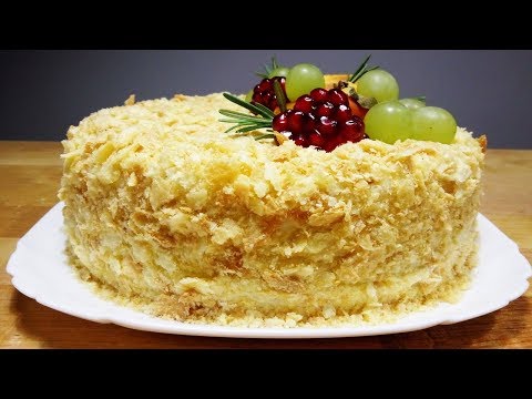 Видео: Торт НАПОЛЕОН с Ванильным Кремом Самый Вкусный!!!