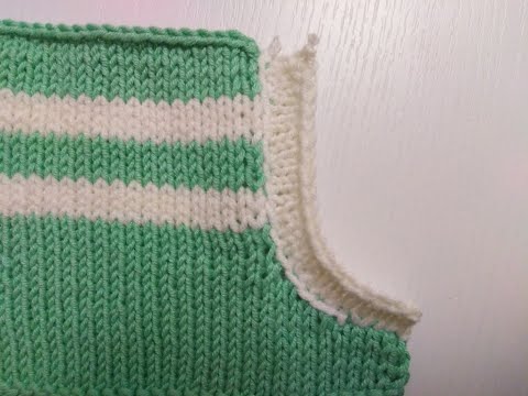 Видео: Как укрепить пройму/ Красивая линия подъема петель из проймы/ #мастеркласс  #вязание